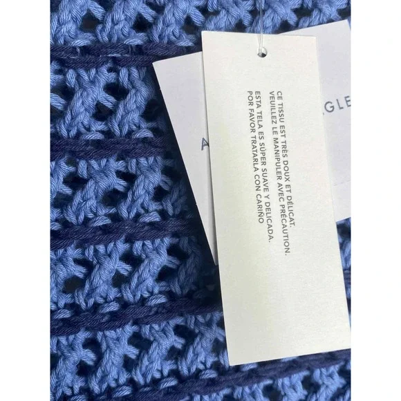 American Eagle women's ballet neck open Knit Oversized Sweater size small Chunky